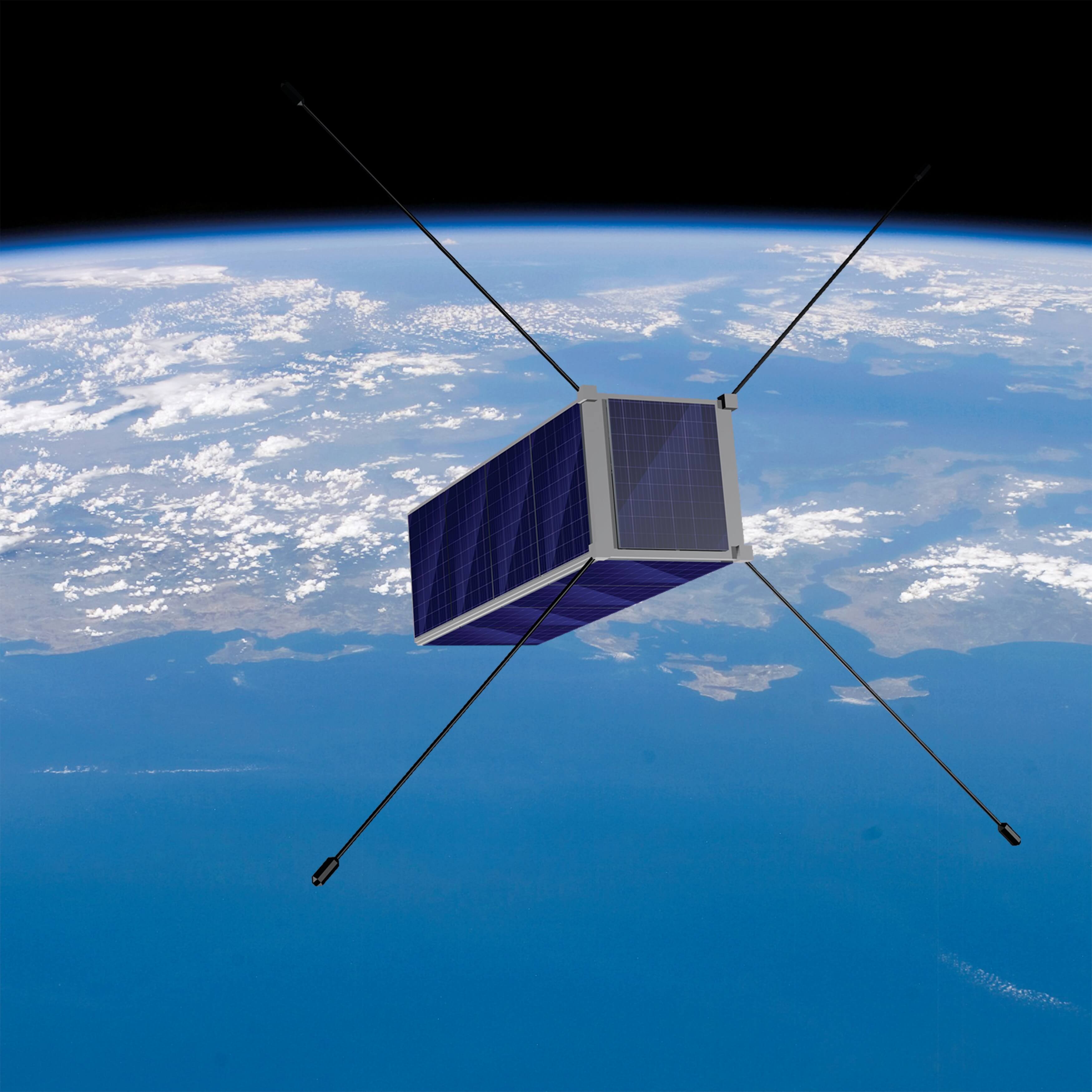 Image du satellite dans l'espace